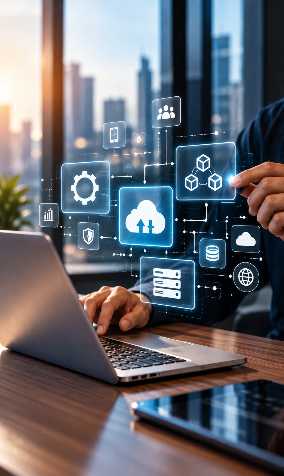 Enterprise Application Integration 3D Concept